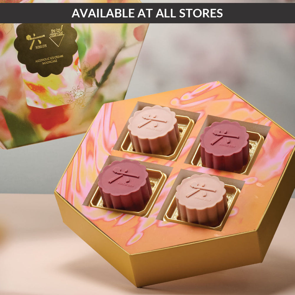 [LIMITED EDITION] Roku Gin 4-Piece Ice Cream Mooncake Box Ice Cream Cakes